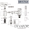 Bristan Quadrato Bath Shower Mixer 6 Litre Flow Limit Spares